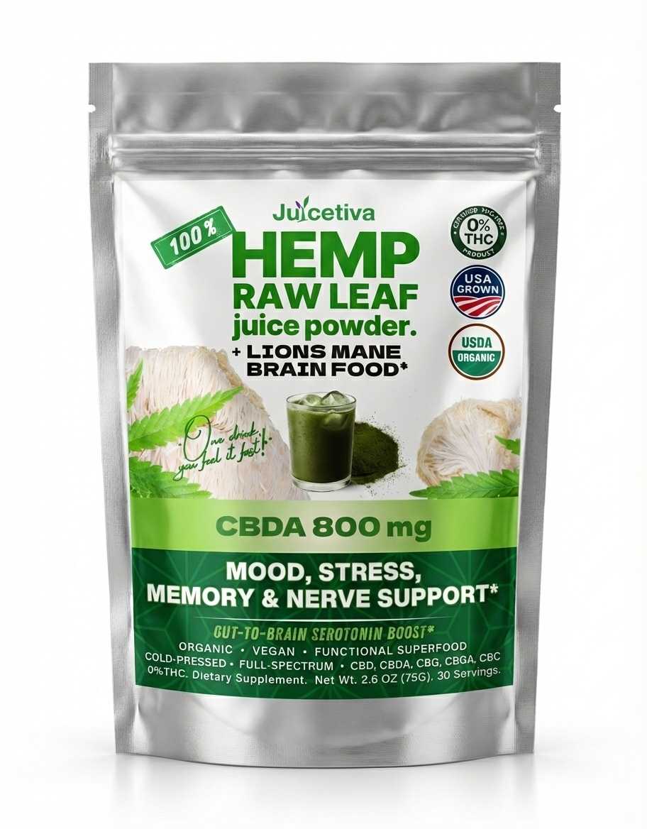 Juicetiva™ Lions Mane - Hemp CBD for Seniors