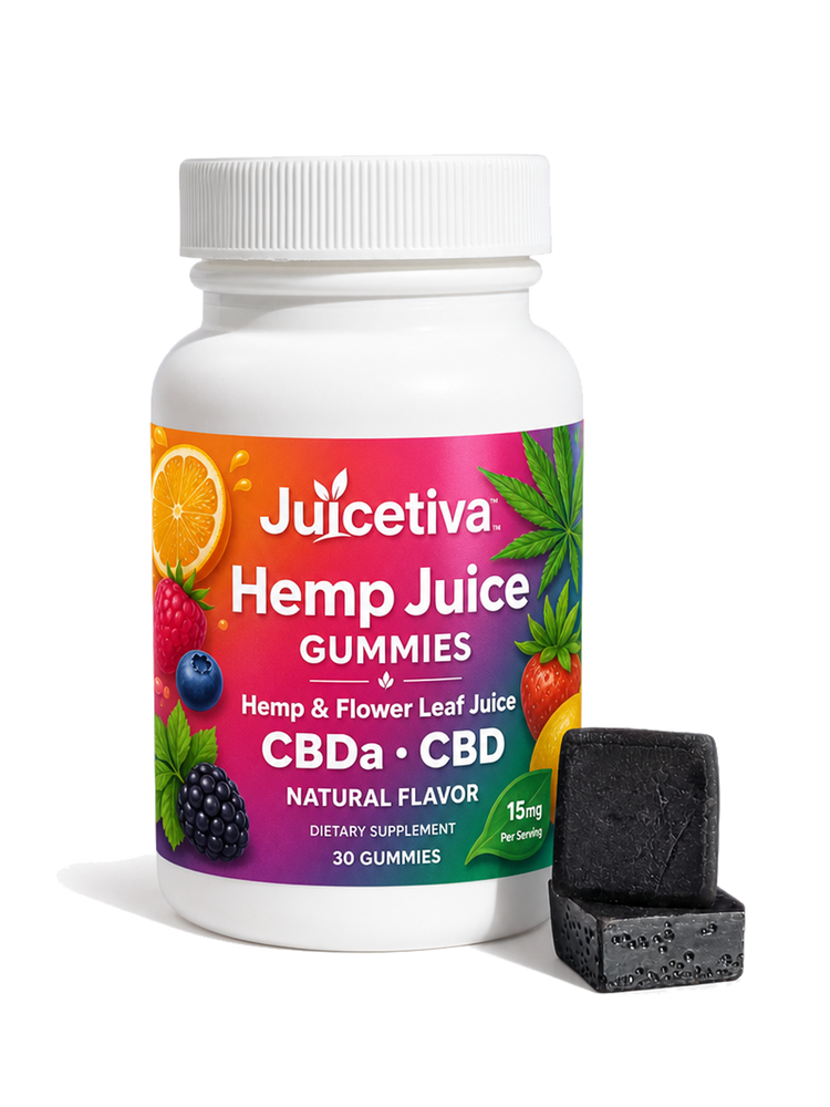 Juicetiva Hemp Juice Gummies — CBDa + CBD, 30ct