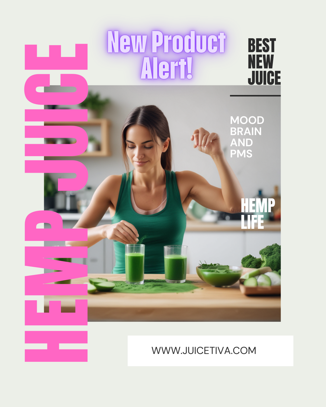 Hemp Juice and Maca Raw Cold Pressed 30 and 60 Day
