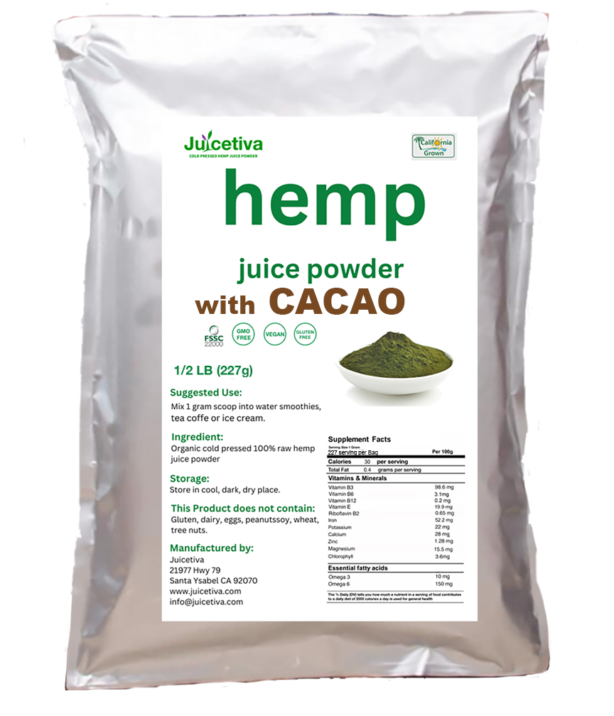 JuiceTiva 1/2 lb Wholesale Hemp - Cacao