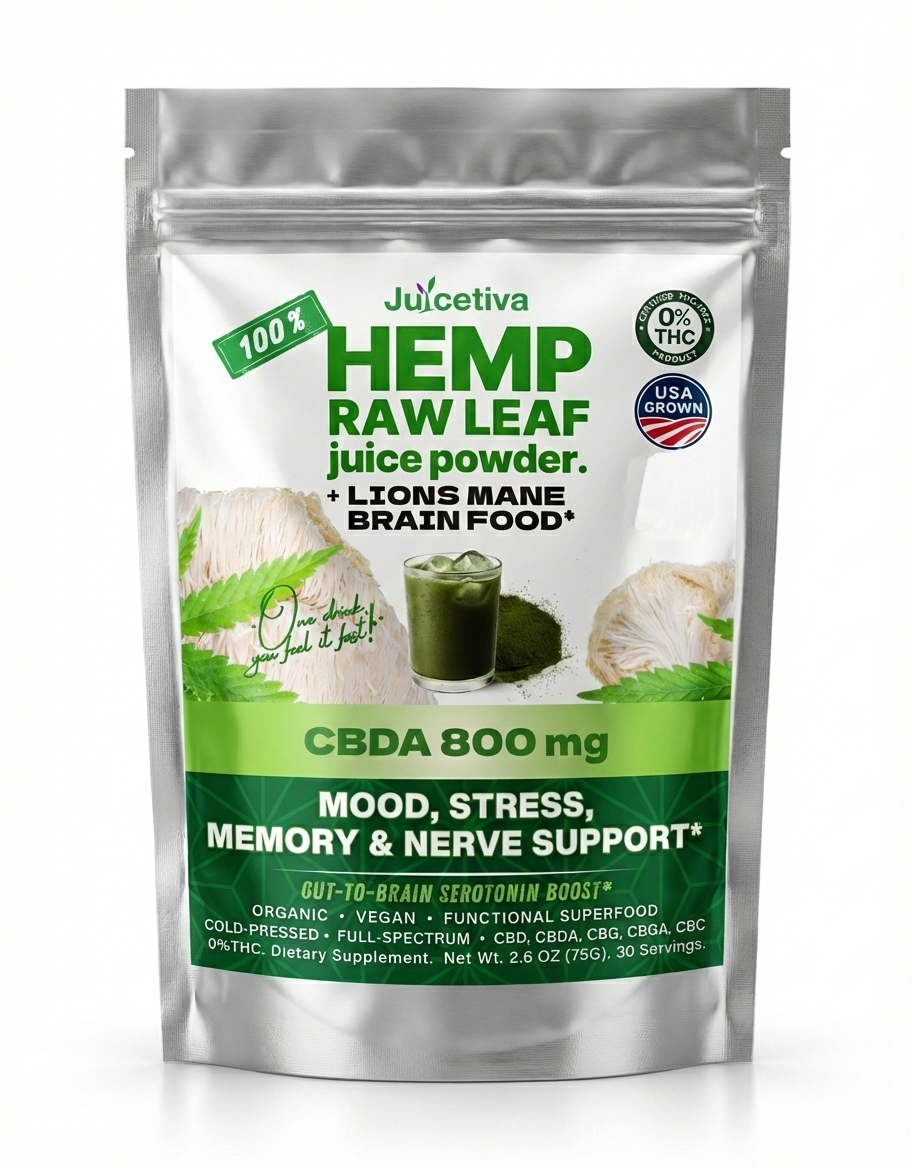 Juicetiva Lions Mane - Hemp CBD for Seniors