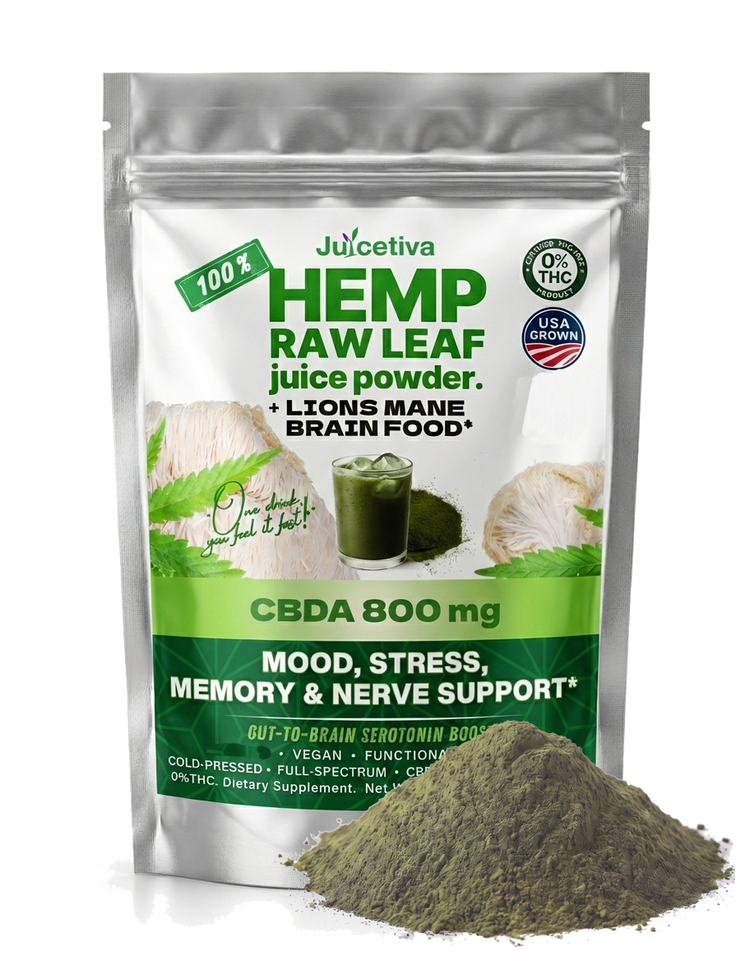 Memory & Focus — Hemp Leaf Juice + Lion's Mane, 30 Day
