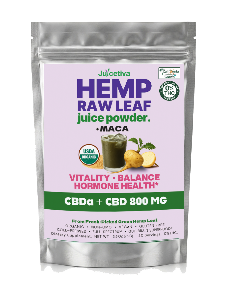 JuiceTiva MacaTiva – Hemp Juice + Maca Powder | 30 Servings