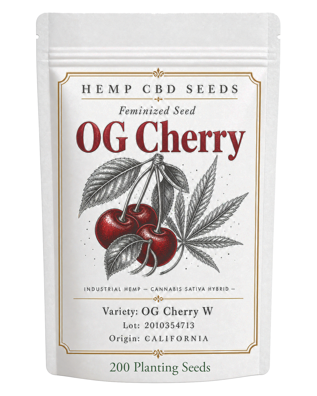 Hemp Feminized Cherry CBD Seed 200