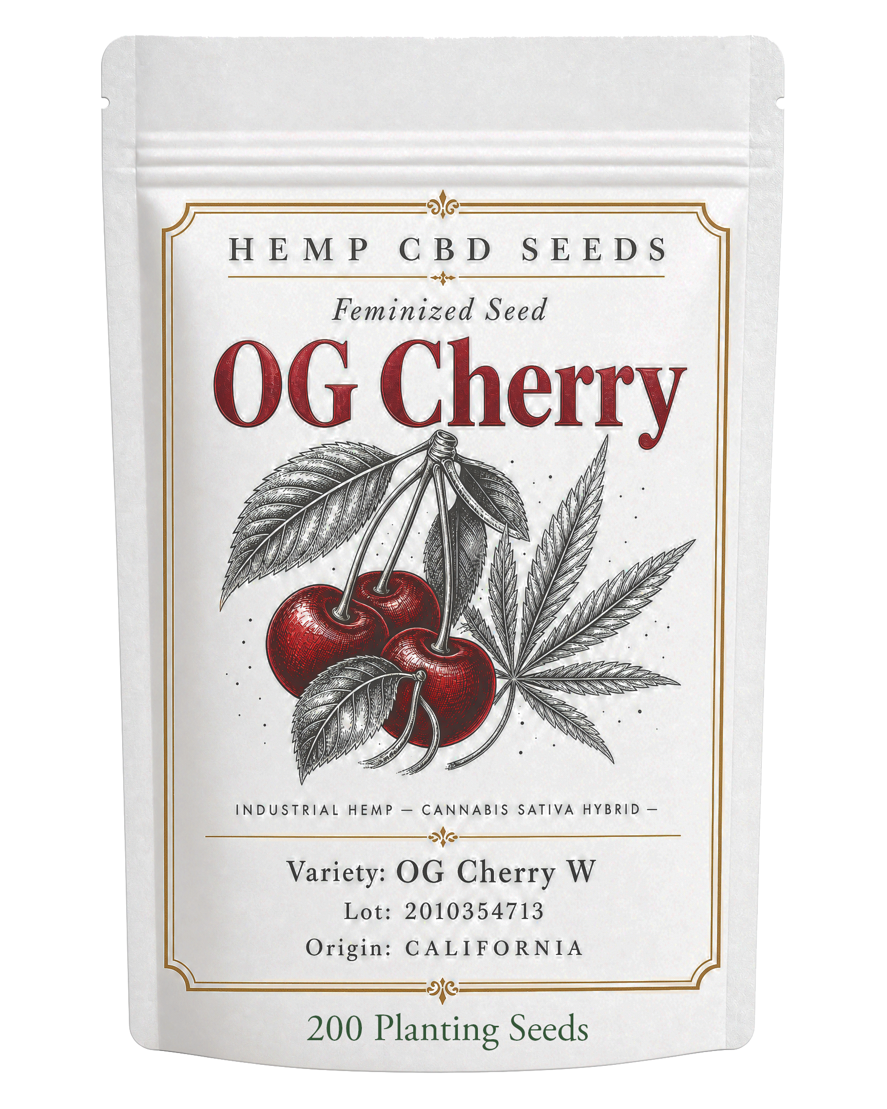 Hemp Feminized Cherry CBD Seed 200