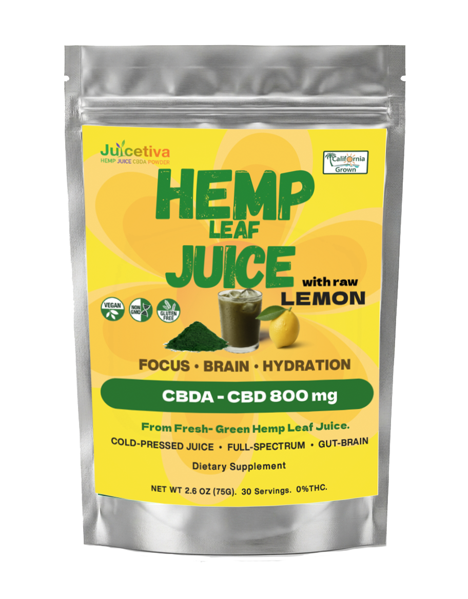 JuiceTiva  Hemp Juice + Lemon Juice- LemonTiva | 30 Servings