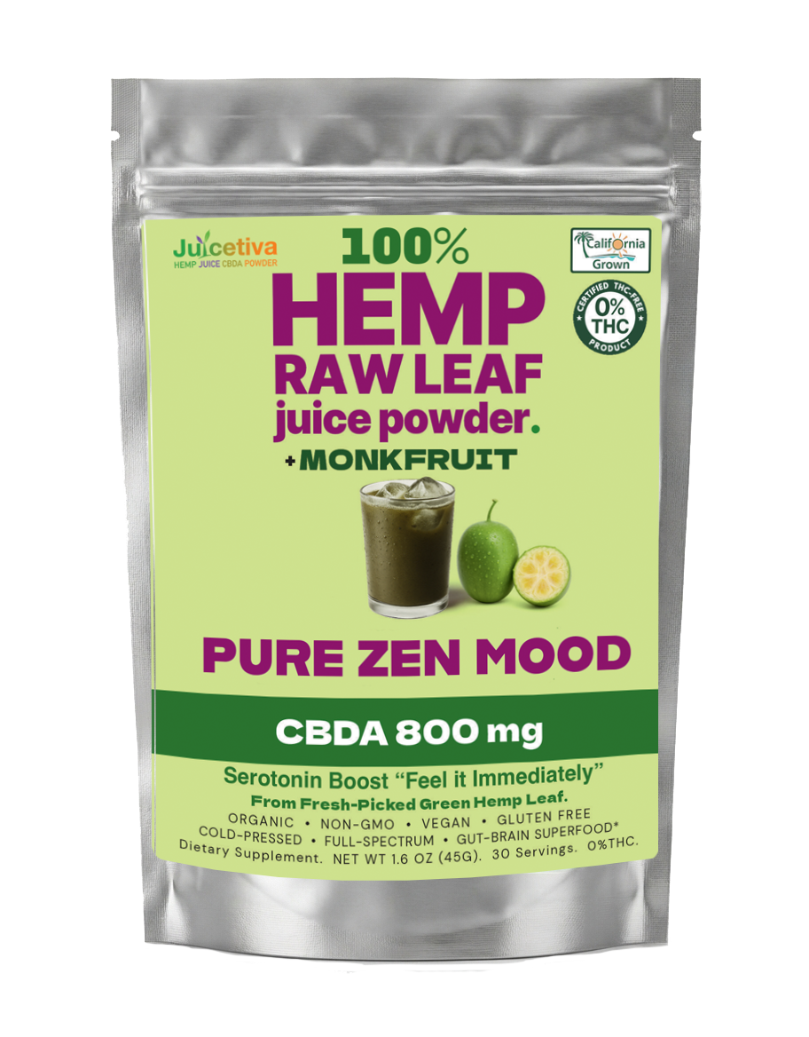 JuiceTiva Sweetiva – Hemp Leaf Juice + Monkfruit