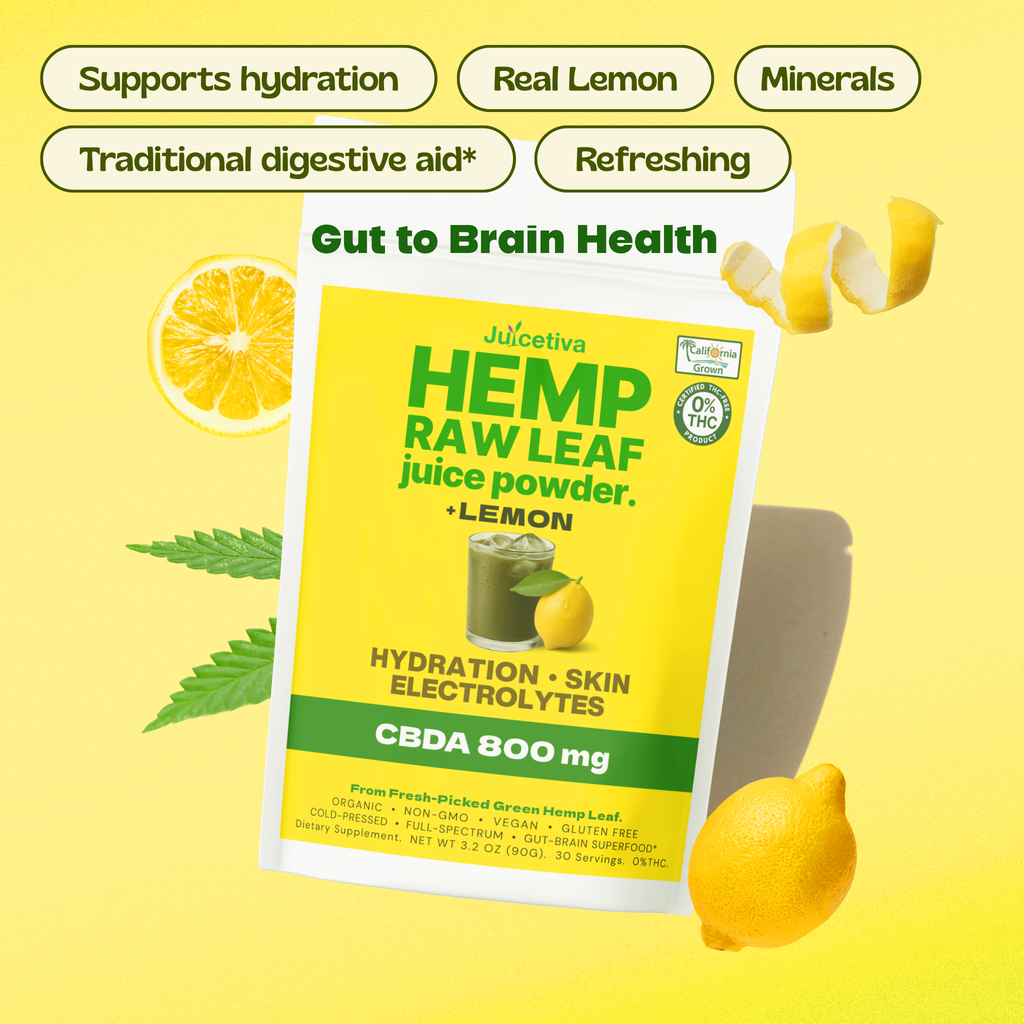 JuiceTiva  Hemp Juice + Lemon Juice- LemonTiva | 30 Servings