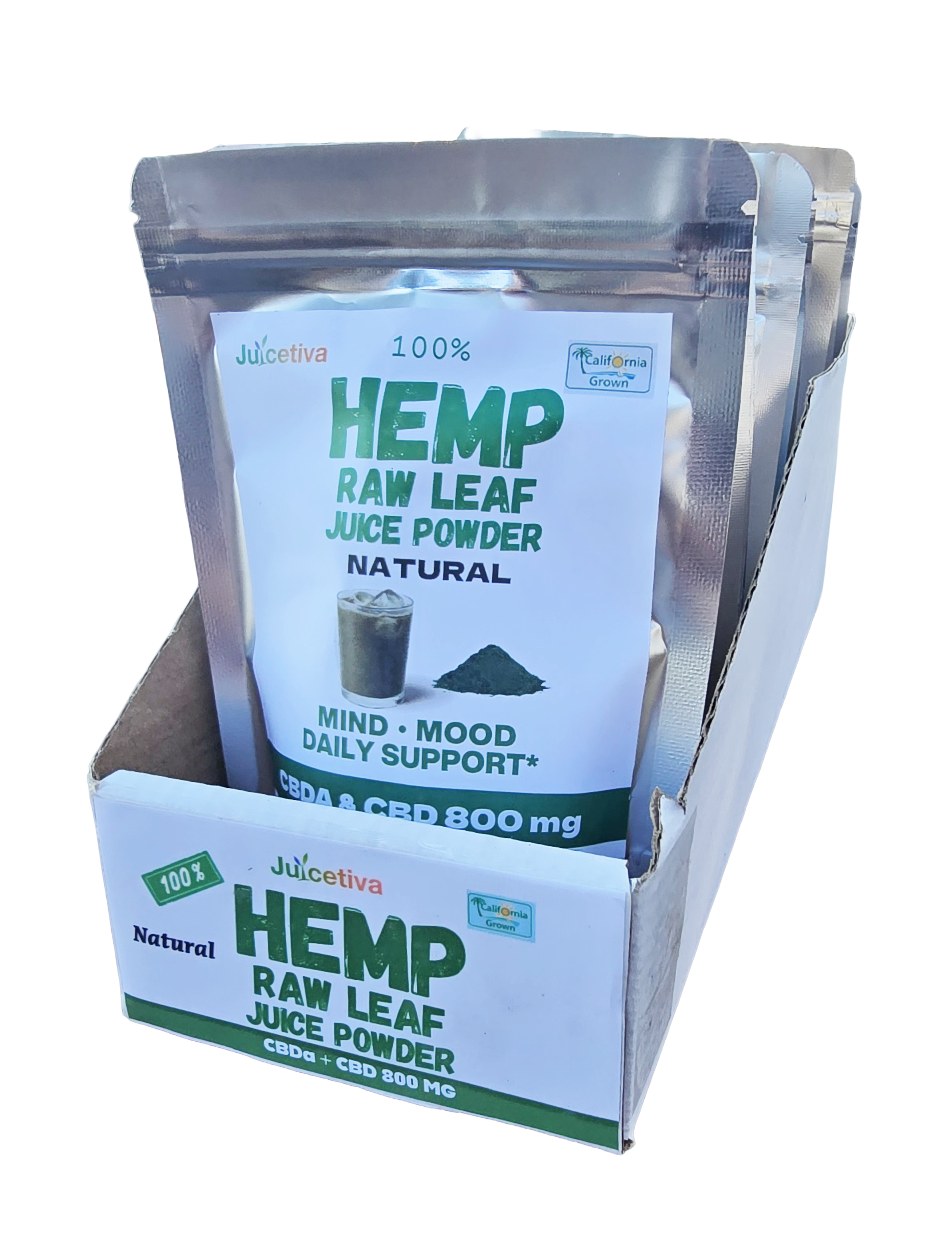Wholesale Hemp Leaf Juice Case 12 bags
