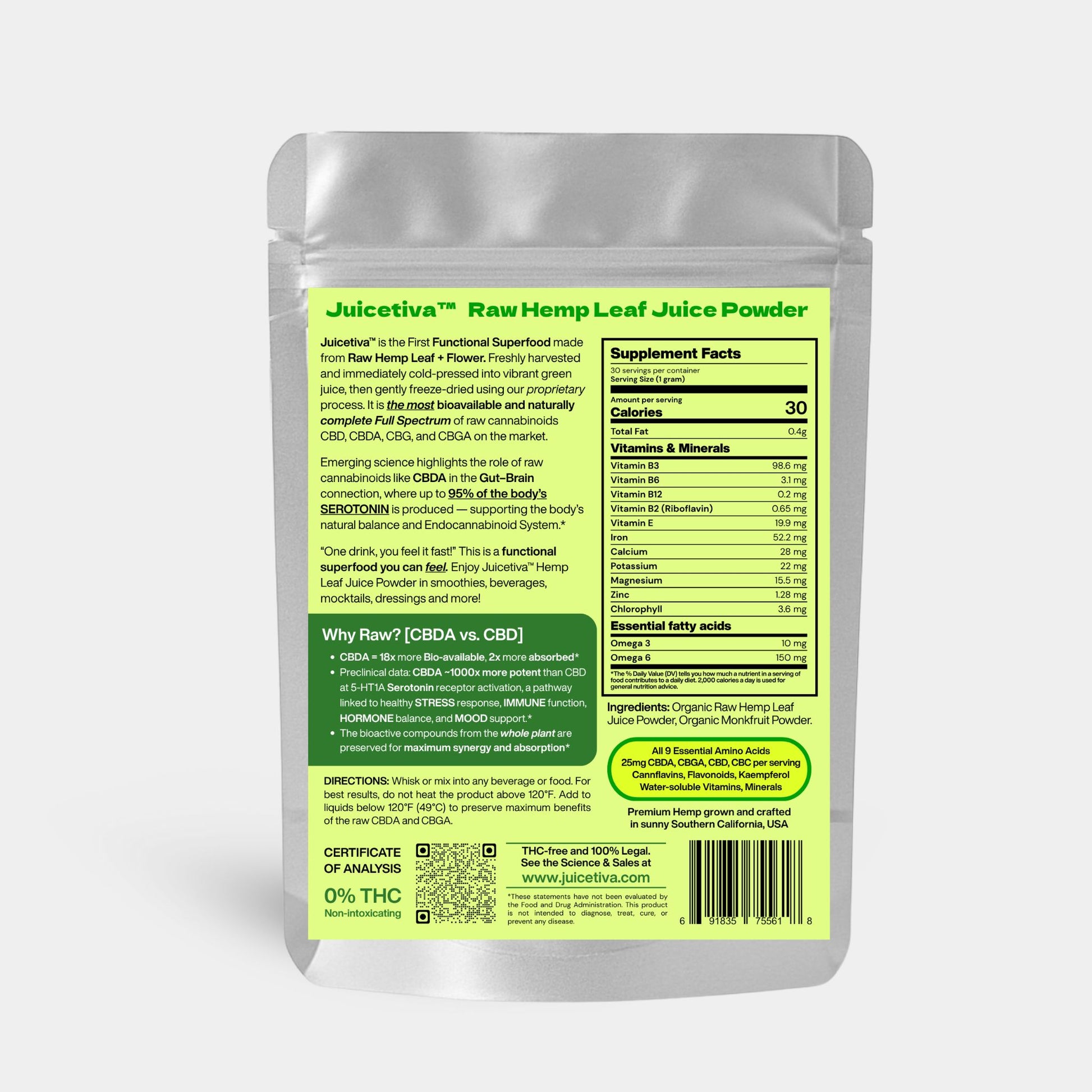 Sweetiva™ – Hemp Leaf Juice + Monkfruit