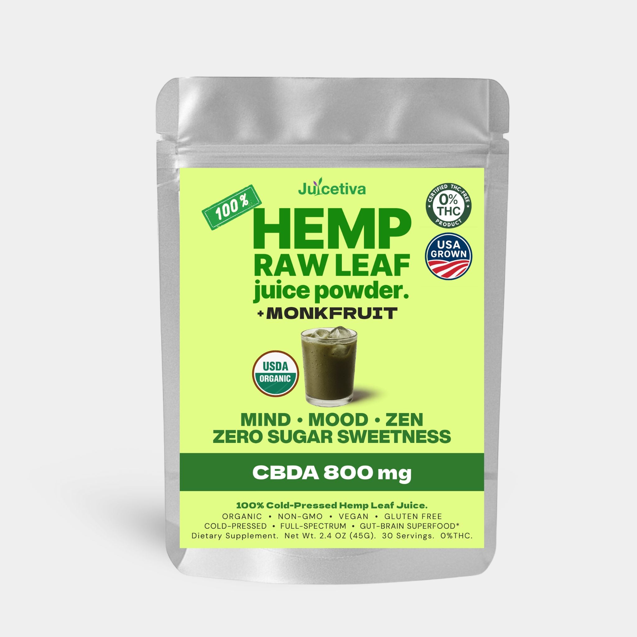 Sweetiva™ – Hemp Leaf Juice + Monkfruit