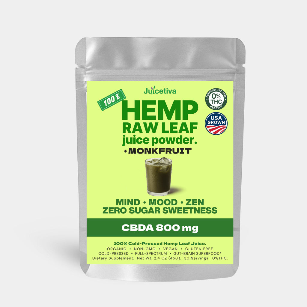 JuiceTiva Sweetiva – Hemp Leaf Juice + Monkfruit