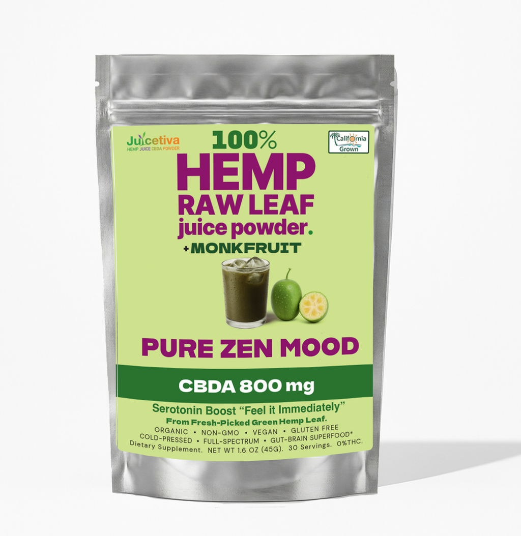 JuiceTiva Sweetiva – Hemp Leaf Juice + Monkfruit