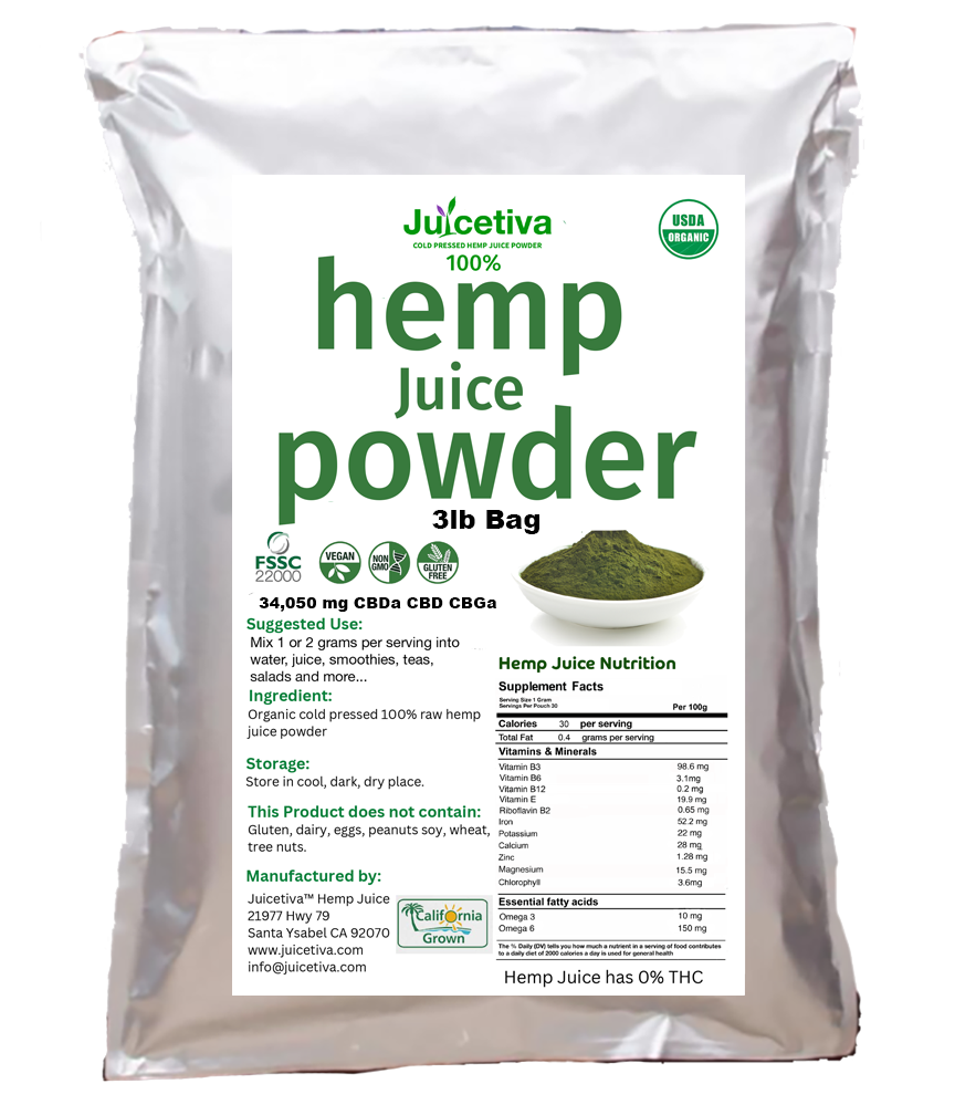 Hemp Juice- 3lb bag-Wholesale