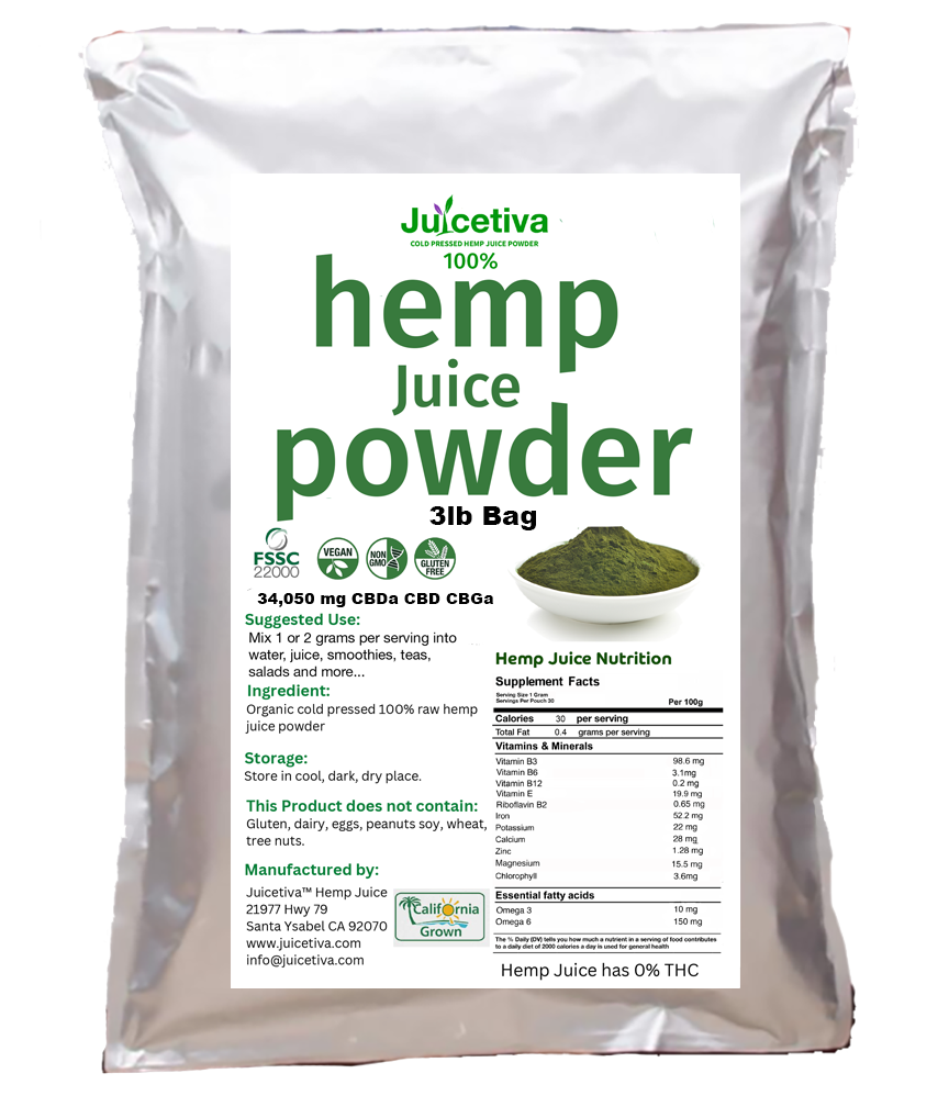 Hemp Juice- 3lb bag-Wholesale