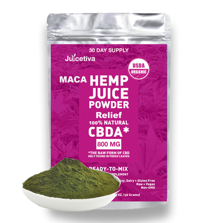 Hemp Juice and Maca Raw Cold Pressed 30 and 60 Day