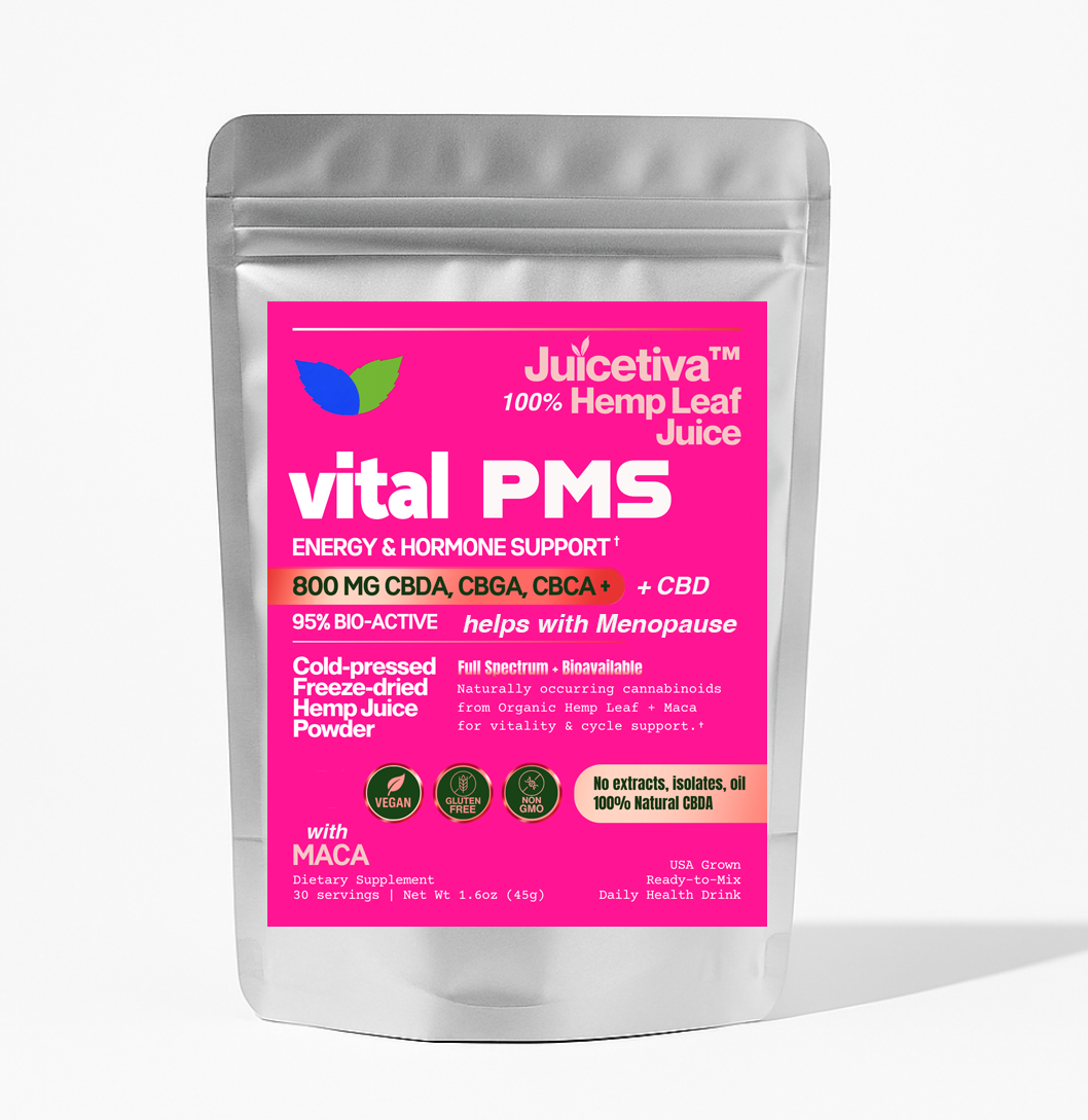 PMS and Menopause Raw Hemp Juice